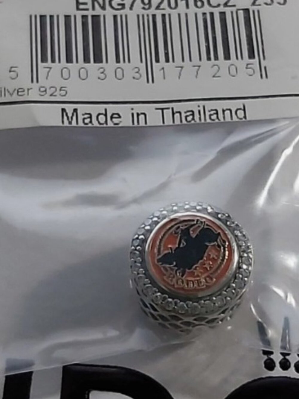 Authentic Pandora Sterling Silver Rodeo Bucking Bull Charm